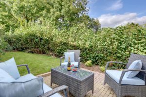 Secret Garden Area in Old Dairy at Birchley House Farm